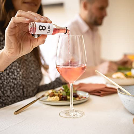 Jukes 8 Cocktail Mixer and Drink Replacement for Alcoholic Beverages, Award Winning, 0.0% Alcohol, Aperitif Style, Mix It, 100% Plant-Based, Giftbox, 9 Bottles, Rosé