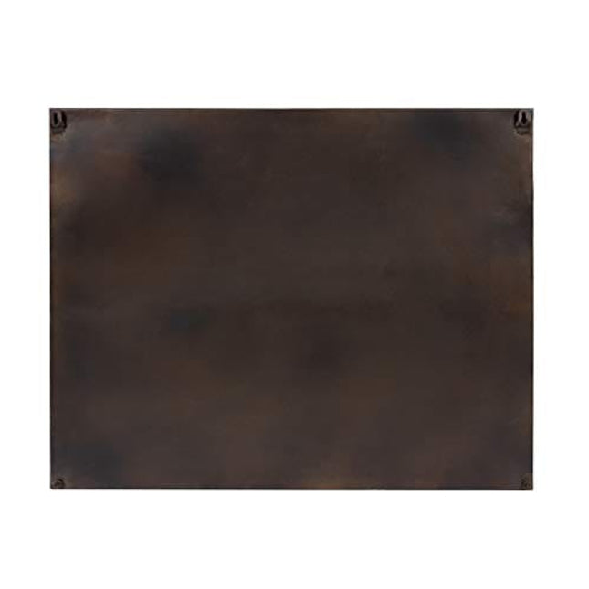 Kate and Laurel Mace Decorative Farmhouse Rustic Wood and Metal Wall Mounted Double Door Storage Cabinet