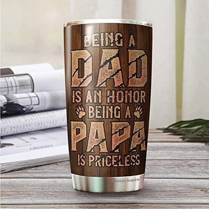 Kozmoz Inspire Dad Gifts- Fathers Day Gift -Christmas gift for Dad- Best Gifts For Dad From Son- Birthday Gifts For Dad From Daughter, Funny Dad Cups Tumbler, Dad Travel Mug, Gifts from wife