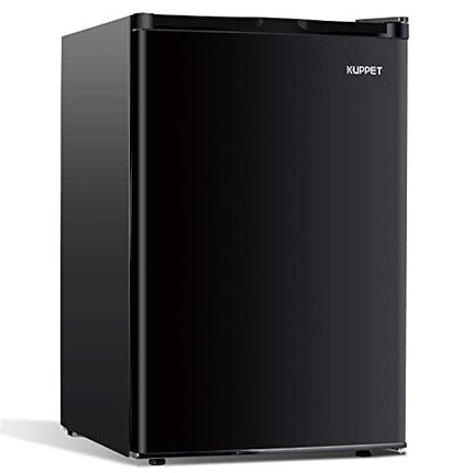 KUPPET Mini Refrigerator Compact Refrigerator-Small Drink Food Storage Machine for Dorm, Garage, Camper, Basement or Office, Single Door Mini Fridge, 4.5 Cu.Ft,Black