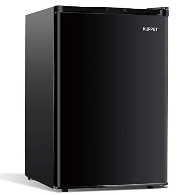 KUPPET Mini Refrigerator Compact Refrigerator-Small Drink Food Storage Machine for Dorm, Garage, Camper, Basement or Office, Single Door Mini Fridge, 4.5 Cu.Ft,Black