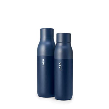 LARQ Bottle - Self-Cleaning and Insulated Stainless Steel Water Bottle with Award-winning Design and UV Water Sanitizer, 17oz, Monaco Blue
