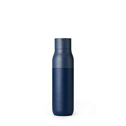 LARQ Bottle - Self-Cleaning and Insulated Stainless Steel Water Bottle with Award-winning Design and UV Water Sanitizer, 17oz, Monaco Blue