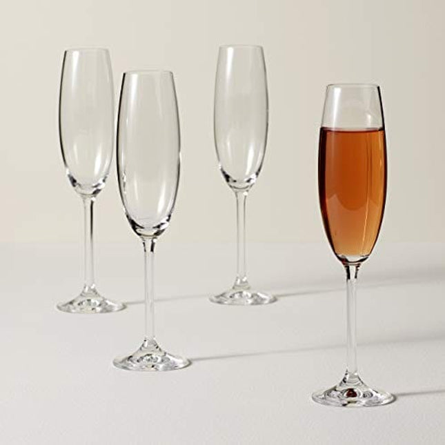 Lenox Tuscany Classics 4pc Toasting Flute Set, 2.3 LB, Clear