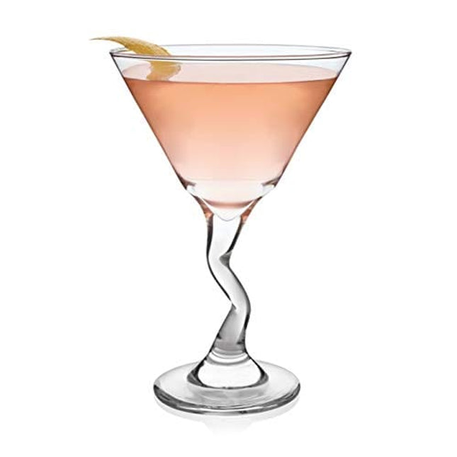 Libbey Z-Stem Martini Glasses, 9-ounce, Set of 4,clear
