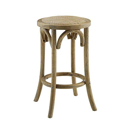 Bronwyn Natural Rattan Seat Backless Counter Stool by Linon