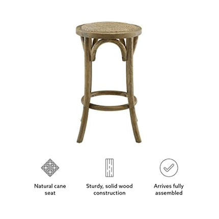 Bronwyn Natural Rattan Seat Backless Counter Stool by Linon