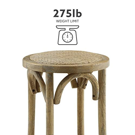 Bronwyn Natural Rattan Seat Backless Counter Stool by Linon