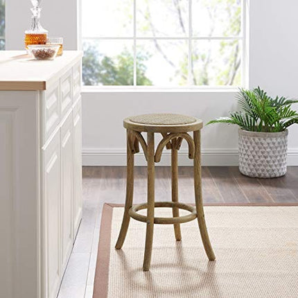 Bronwyn Natural Rattan Seat Backless Counter Stool by Linon