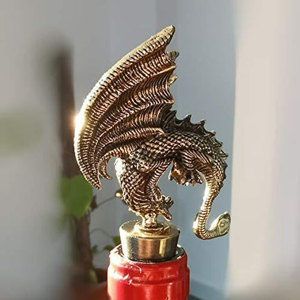 Dragon Wine Stoppers Gothic Metal Alloy Design Bottle Stopper for Dragon Gift Party Decorative