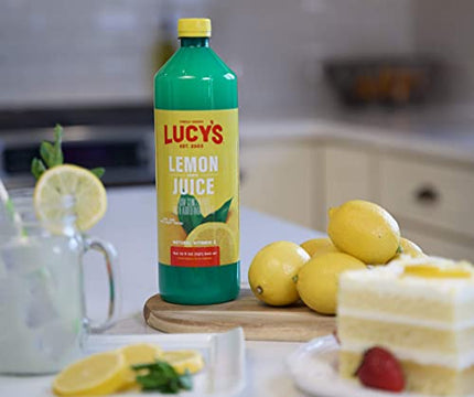 Lucy’s Family Owned - Lemon Juice, 32 oz. Bottle (Pack of 2)