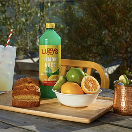 Lucy’s Family Owned - Lemon Juice, 32 oz. Bottle (Pack of 2)