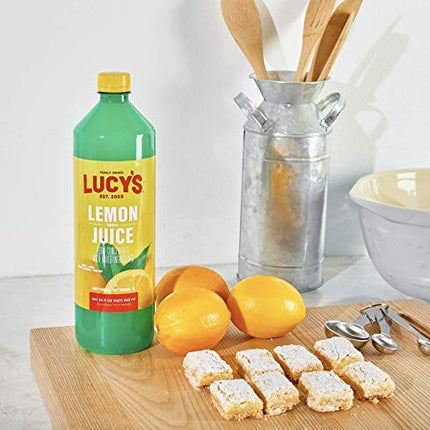 Lucy’s Family Owned - Lemon Juice, 32 oz. Bottle (Pack of 2)