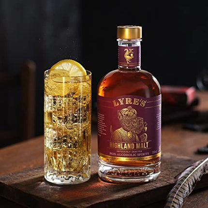 Lyre's Highland Malt - Non-Alcoholic Spirit, Malt Whiskey Style, Premium, 23.7 Fl Oz