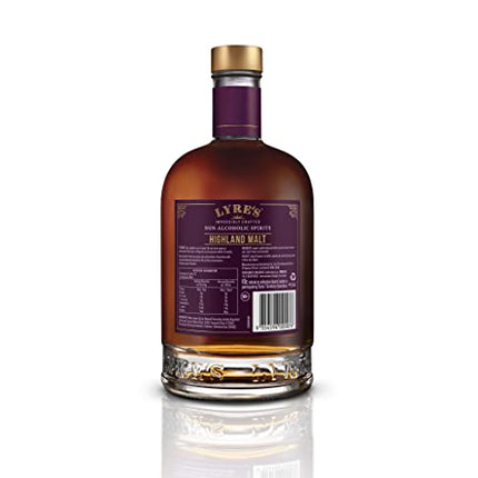 Lyre's Highland Malt - Non-Alcoholic Spirit, Malt Whiskey Style, Premium, 23.7 Fl Oz