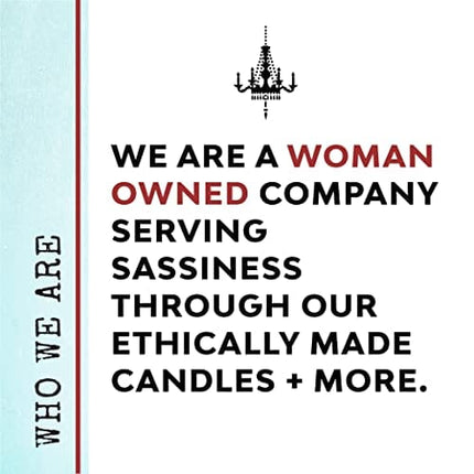 Malicious Women Candle Co - The Badass in Me Honors The Badass in You, Lemon Drop Martini Infused with Mutual Respect, All-Natural Soy Candle, 9 oz