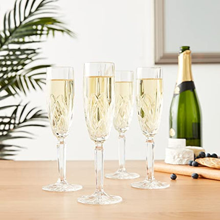 Marquis By Waterford Flutes Brookside by Marquis, 4 Count (Pack of 1), Clear