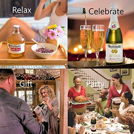 Martinelli's Gold Medal Sparkling Apple Cider, 8.4 oz Pack of 12 Bottles