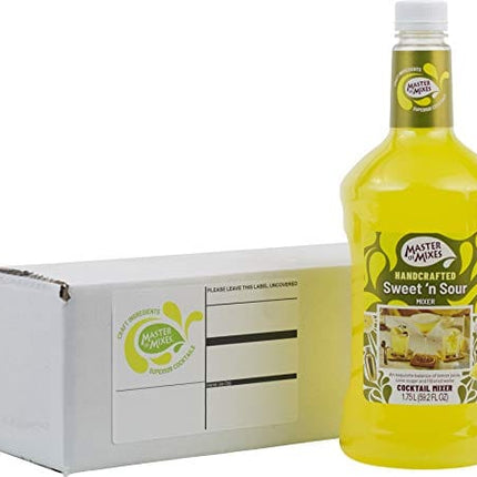 Master of Mixes Sweet N' Sour Drink Mix, Ready To Use, 1.75 Liter Bottle (59.2 Fl Oz), Individually Boxed