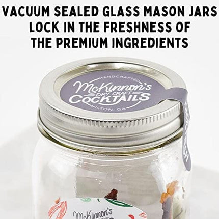 McKinnon’s Dry Craft Cocktails | Dehydrated Fruit and Herbs | DIY Mixology | Infusion Kit | Mason Jar Serves 8 – 16 Drinks | Handmade in the USA (Strawberry-Lemonade)