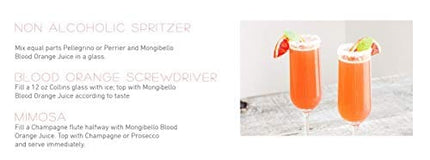 Mongibello 100% Fresh Squeezed Italian Juice (Blood Orange), Pack 3