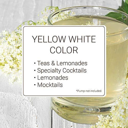 Monin - Elderflower Syrup, Delicate Scent with Floral Sweetness, Great for Cocktails, Lemonades, and Sodas, Gluten-Free, Non-GMO (750 ml)