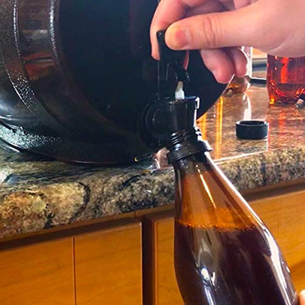 Mr. Beer Complete Beer Making 2 Gallon Starter Kit, Premium Gold Edition, Brown