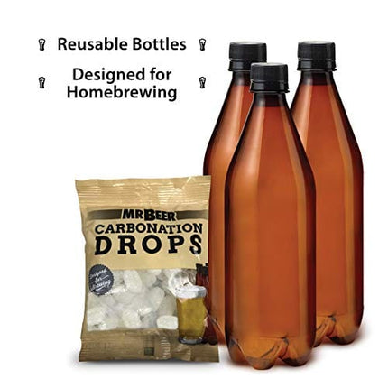 Mr. Beer Complete Beer Making 2 Gallon Starter Kit, Premium Gold Edition, Brown