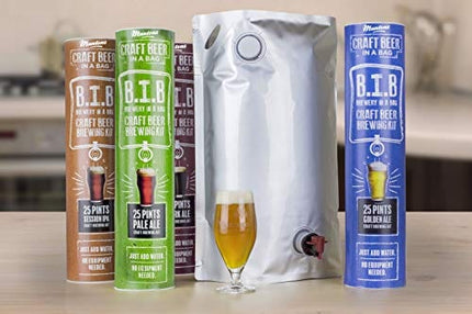 Muntons Craft Beer in a Bag Beer Making Kit | Craft Beer Brewing Kits for Home Brew | Dark Ale – Beer Kit with No Equipment Needed, Just Add Water, 25 Pints Brewed and Ready to Drink in 30 Days