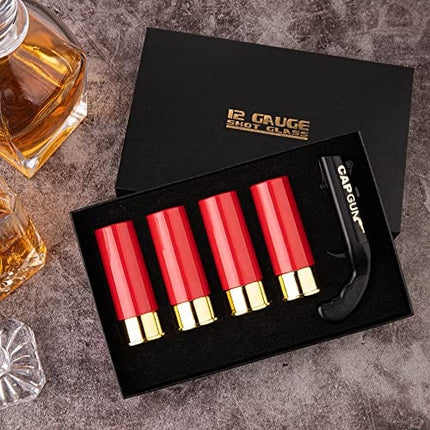 MyMealivos 12 Gauge Shot Glasses set of 4