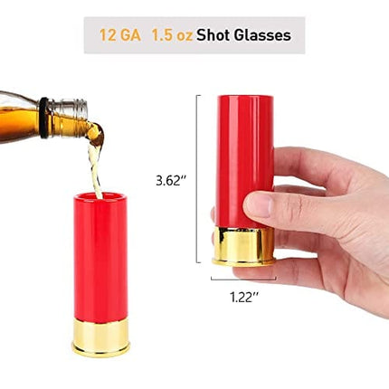 MyMealivos 12 Gauge Shot Glasses set of 4