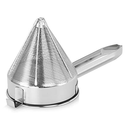 New Star Foodservice 537478 18/8 Stainless Steel China Cap Strainer (7-Inch, Fine Mesh)