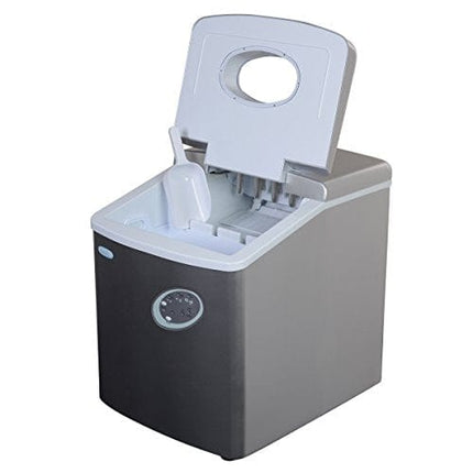 28 lbs. of Ice a Day, Countertop Bullet Ice Maker, 3 Ice Sizes, Silver