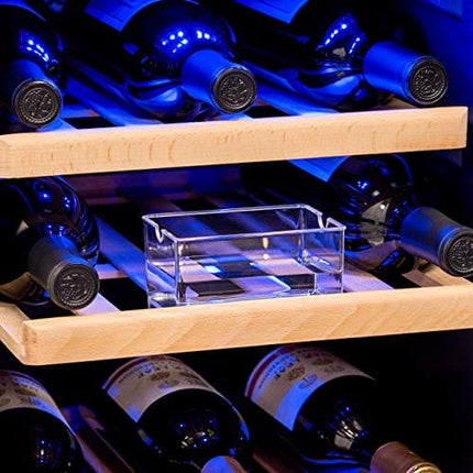 NewAir 15" Built-in 29 Bottle Dual Zone Wine Fridge, Stainless Steel