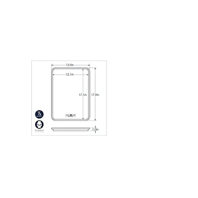 Nordic Ware Natural Aluminum Commercial Baker's Half Sheet, 2-Pack, Silver