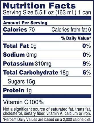 Ocean Spray 100% Orange Juice Mini Cans, 5.5 Ounce (Pack of 48)