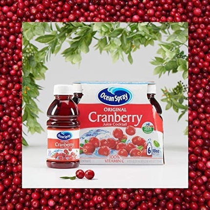 Ocean Spray, Cranberry Juice Cocktail, 10 Fl Oz Bottles, 6 Pack