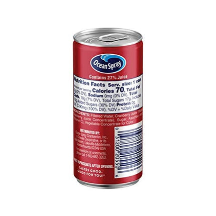 Ocean Spray Cranberry Juice Cocktail Mini Cans, 5.5 Ounce (Pack of 48)
