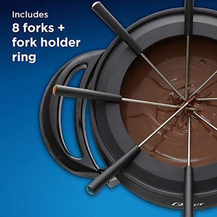 Oster Fondue Pot | Titanium Infused DuraCeramic Fondue Maker, Black