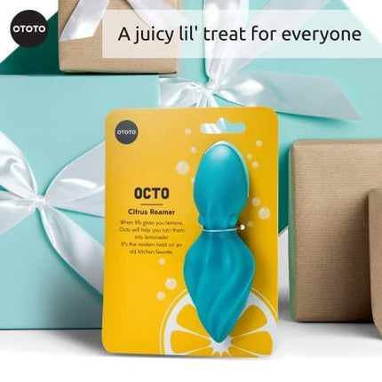 OTOTO OCTO Citrus Reamer Juicer - Weird Gifts for Home, Kitchen - BPA-free & Dishwasher Safe Octopus Citrus Orange Juicer - Multi-function Manual Juicer for Lemon, Lime & More