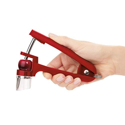 OXO Good Grips Cherry and Olive Pitter, Red