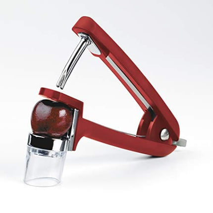 OXO Good Grips Cherry and Olive Pitter, Red