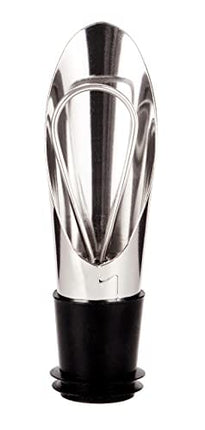 Ozeri Nouveaux II Electric Wine Opener in Black, with Foil Cutter, Wine Pourer and Stopper