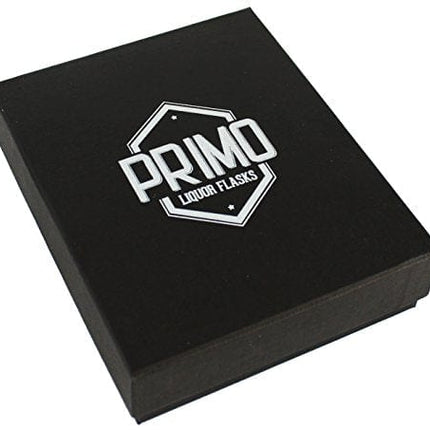 Flasks for liquor for Men, 8oz Heavy Duty Hip Flask with Funnel, Black and Brown, Gift boxed