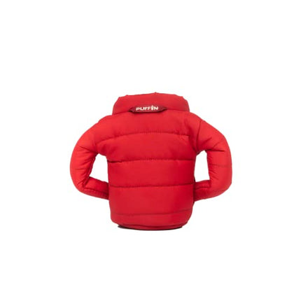 Puffin - The Puffy Beverage Jacket - Insulated Can Cooler, Merlot & Tan