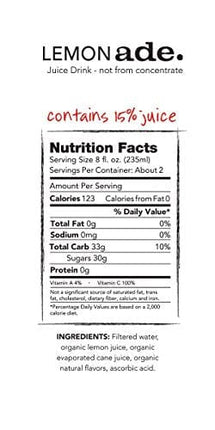 Purity Organic Juice Drink, Lemonade, 16.9 Fl Oz (Pack of 12)
