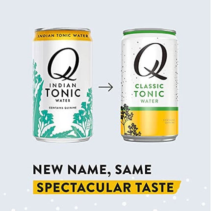Q Mixers Classic Tonic Water, Premium Cocktail Mixer Made with Real Ingredients, 7.5 Fl Oz (Pack of 24)