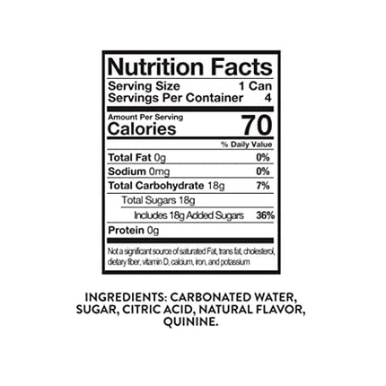 Q Mixers Classic Tonic Water, Premium Cocktail Mixer Made with Real Ingredients, 7.5 Fl Oz (Pack of 24)