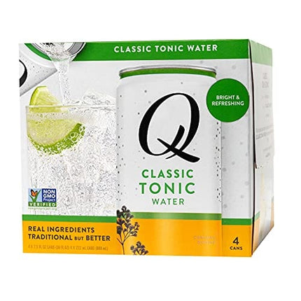 Q Mixers Classic Tonic Water, Premium Cocktail Mixer Made with Real Ingredients, 7.5 Fl Oz (Pack of 24)