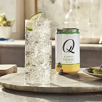 Q Mixers Classic Tonic Water, Premium Cocktail Mixer Made with Real Ingredients, 7.5 Fl Oz (Pack of 24)